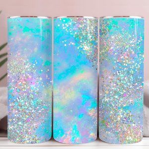HANDMADE OPAL GLITTER TUMBLER